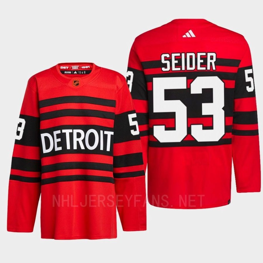 men red wings moritz seider 2022 authentic pro reverse retro 2.0 red jersey