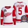 men red wings nicklas lidstrom 25th anniversary 1997 stanley cup red jersey