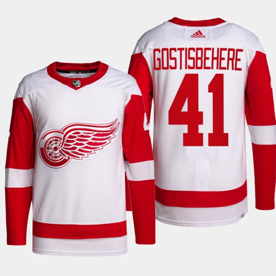 men red wings shayne gostisbehere authentic pro away primegreen white jersey