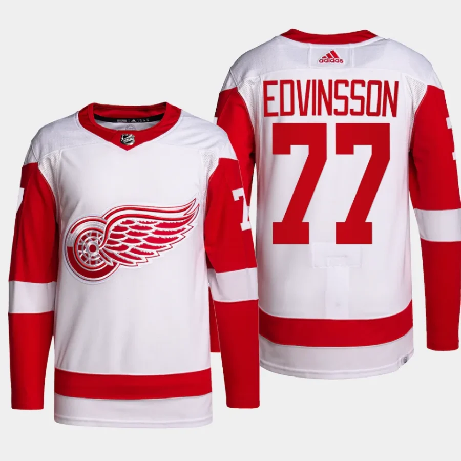 men red wings simon edvinsson authentic pro away primegreen white jersey