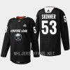 men sabres jeff skinner 2023 warm up choose love night black jersey