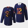 men seattle kraken 2022 stevie artwork warmup women of hockey navy jersey