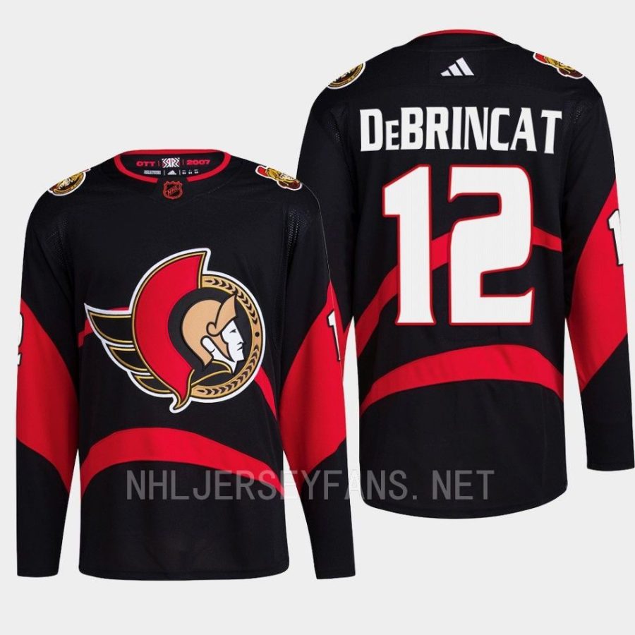 men senators alex debrincat 2022 breakaway special edition 2.0 retro black jersey