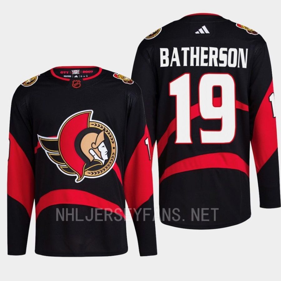 men senators drake batherson 2022 breakaway special edition 2.0 retro black jersey