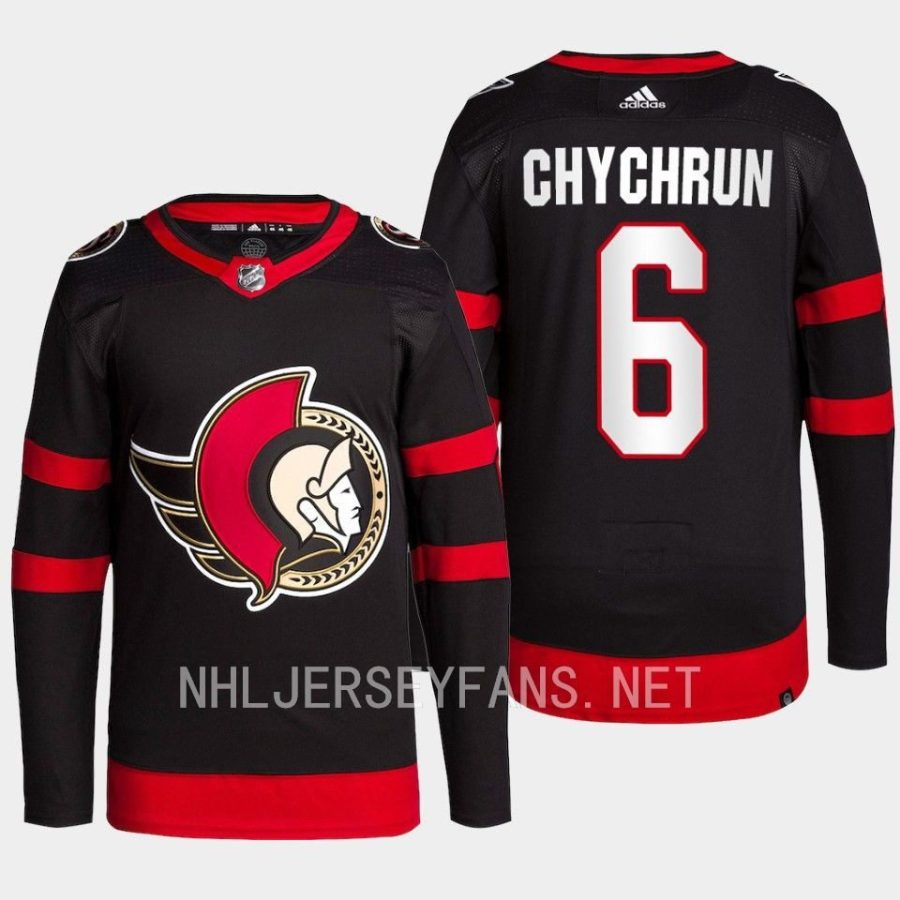 men senators jakob chychrun 2022 23 home authentic primegreen black jersey