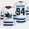 men sharks alexander barabanov 2022 23 primegreen authentic away white jersey