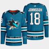 men sharks andreas johnsson 2022 23 home authentic primegreen blue jersey