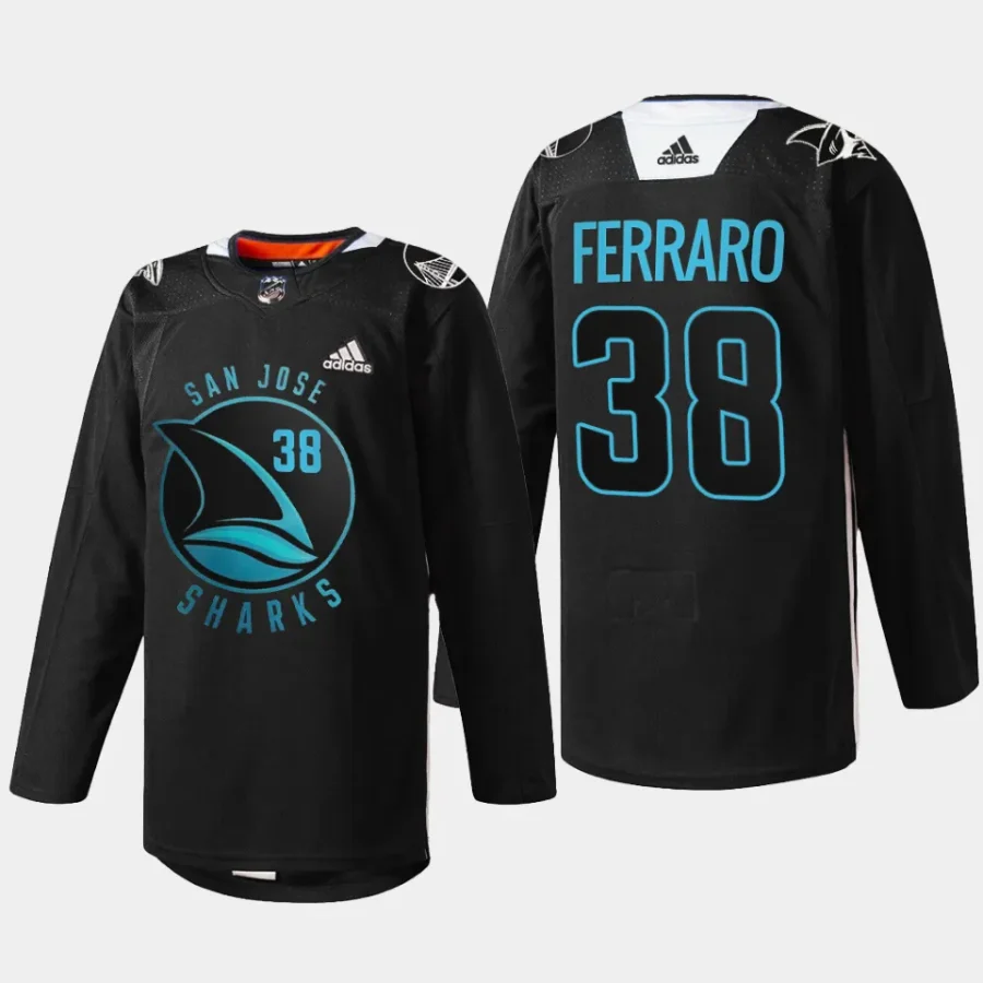 men sharks mario ferraro 2023 special edition warriors black jersey