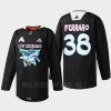 men sharks mario ferraro specialty warm up 2022 los tiburones black jersey