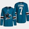 men sharks nico sturm 2022 home primegreen authentic teal jersey