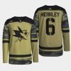 men sharks ryan merkley authentic practice military appreciation 2022 camo jersey