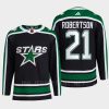 men stars jason robertson 2022 authentic pro reverse retro 2.0 primegreen black jersey