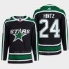 men stars roope hintz 2022 authentic pro reverse retro 2.0 primegreen black jersey