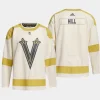 men vgk adin hill primegreen 2024 nhl winter classic authentic player cream jersey