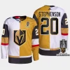 men vgk chandler stephenson split 2023 stanley cup champions authentic white gold jersey