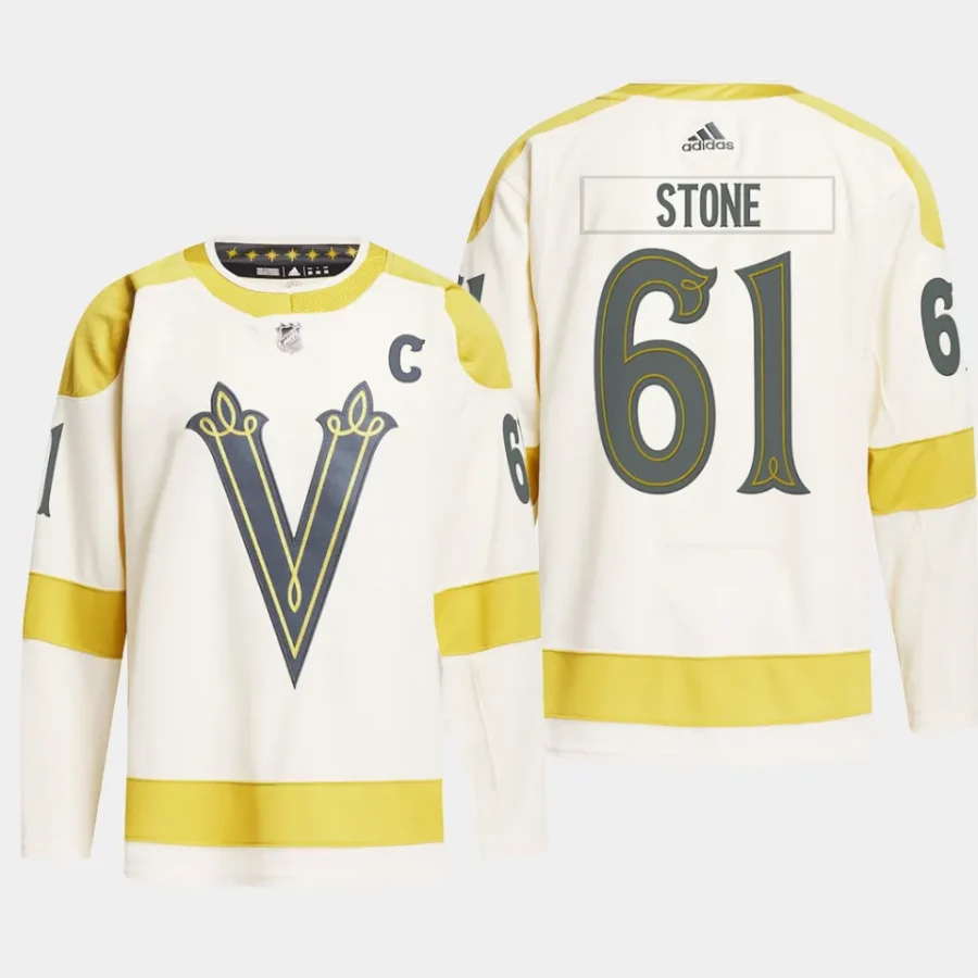 men vgk mark stone primegreen 2024 nhl winter classic authentic player cream jersey