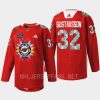 men wild filip gustavsson 2022 warmup native american heritage red jersey