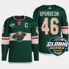 men wild jared spurgeon authentic 2023 nhl global series sweden green jersey