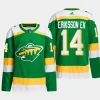 men wild joel eriksson ek 2023 24 primegreen alternate authentic player green jersey