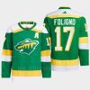 men wild marcus foligno 2022 authentic pro reverse retro 2.0 green jersey