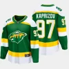 minnesota wild kirill kaprizov alternate 2023 24 breakaway player jersey green