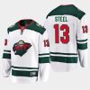 minnesota wild sam steel away breakaway player jersey white