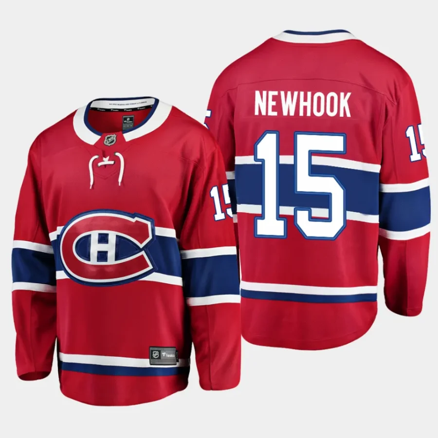 montreal canadiens alex newhook home breakaway player jersey red