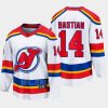 new jersey devils nathan bastian special edition 2.0 2022 breakaway retro jersey white