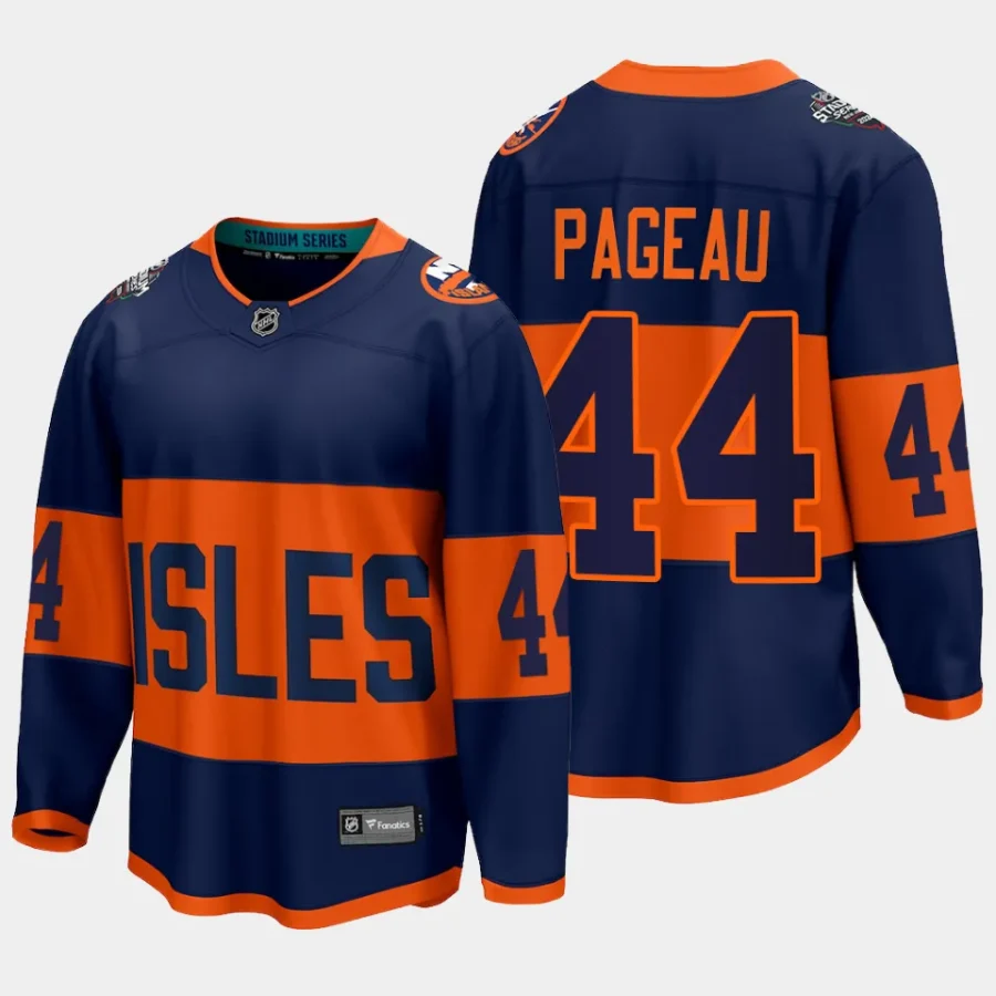 new york islanders jean gabriel pageau 2024 nhl stadium series breakaway player jersey navy