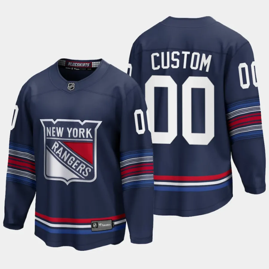 new york rangers custom alternate 2023 24 premier breakaway jersey navy