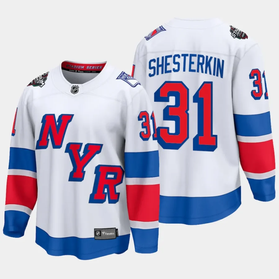 new york rangers igor shesterkin 2024 nhl stadium series breakaway player jersey white