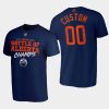 oilers custom navy 2022 battle of alberta champs tee