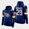 oilers leon draisaitl navy reverse retro 2.0 pullover hoodie