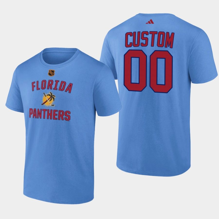 panthers custom blue reverse retro 2.0 wheelhouse t shirt