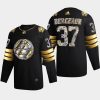 patrice bergeron bruins black 2022 stanley cup playoffs diamond edition authentic jersey