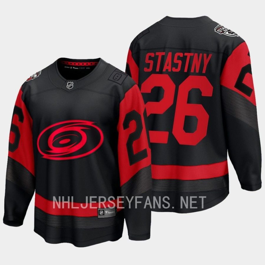 paul stastny hurricanes black 2023 nhl stadium series breakaway player jersey