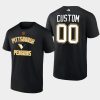 penguins custom black wheelhouse reverse retro 2.0 t shirt