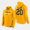 penguins lars eller gold authentic pro pullover hoodie