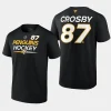 penguins sidney crosby black name number authentic pro prime t shirt