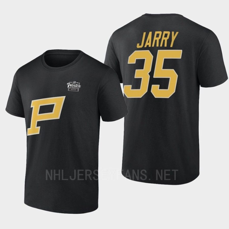 penguins tristan jarry blackprimary logo 2023 nhl winter classic t shirt