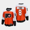 philadelphia flyers cameron york home 2023 24 premier breakaway player jersey burnt orange