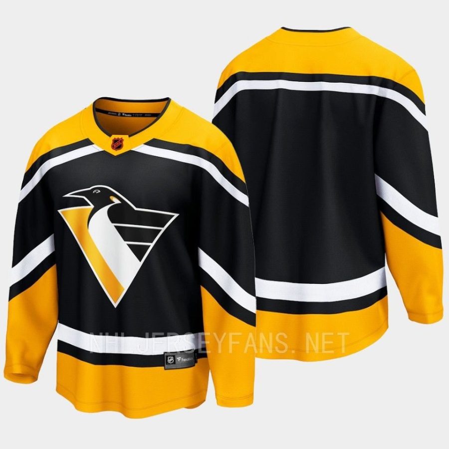 pittsburgh penguins blank special edition 2.0 2022 breakaway retro jersey black