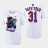 rangers igor shesterkin white 2022 metropolitan division champs mascot tee