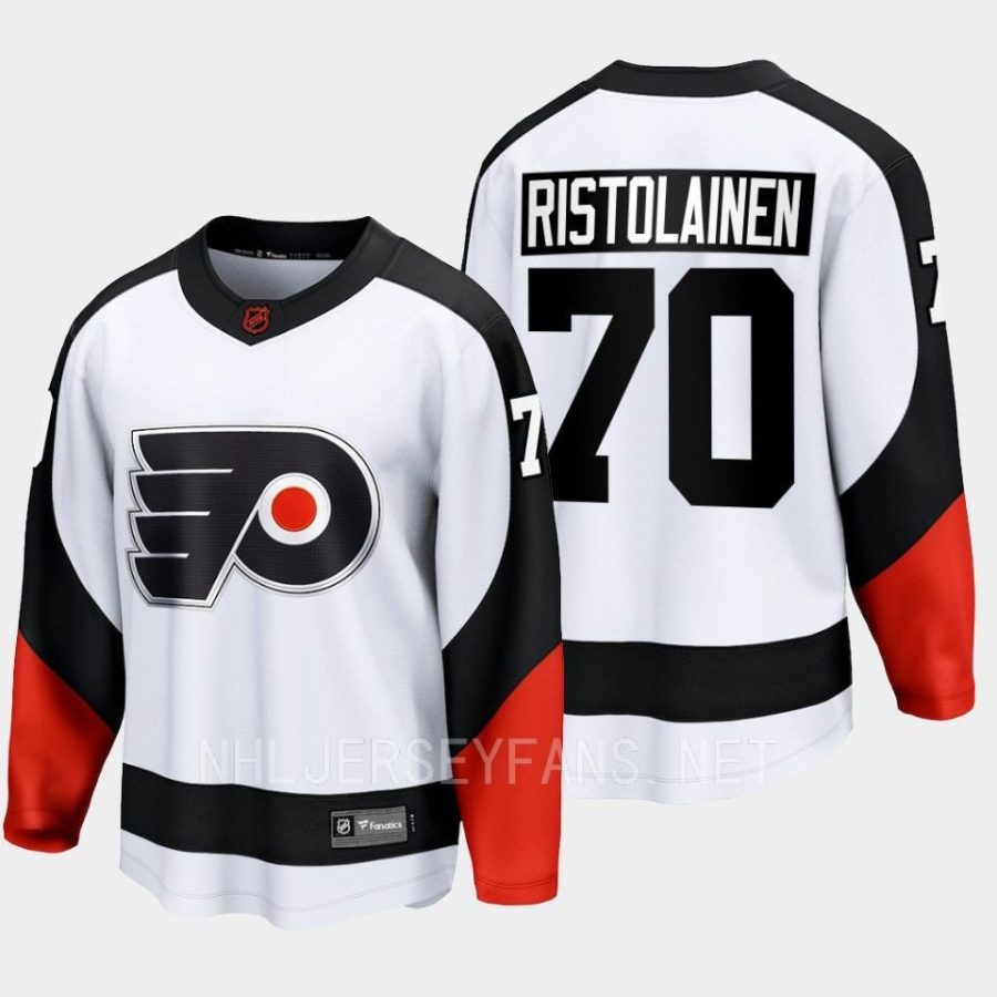 rasmus ristolainen flyers white 2022special edition 2.0 breakaway jersey