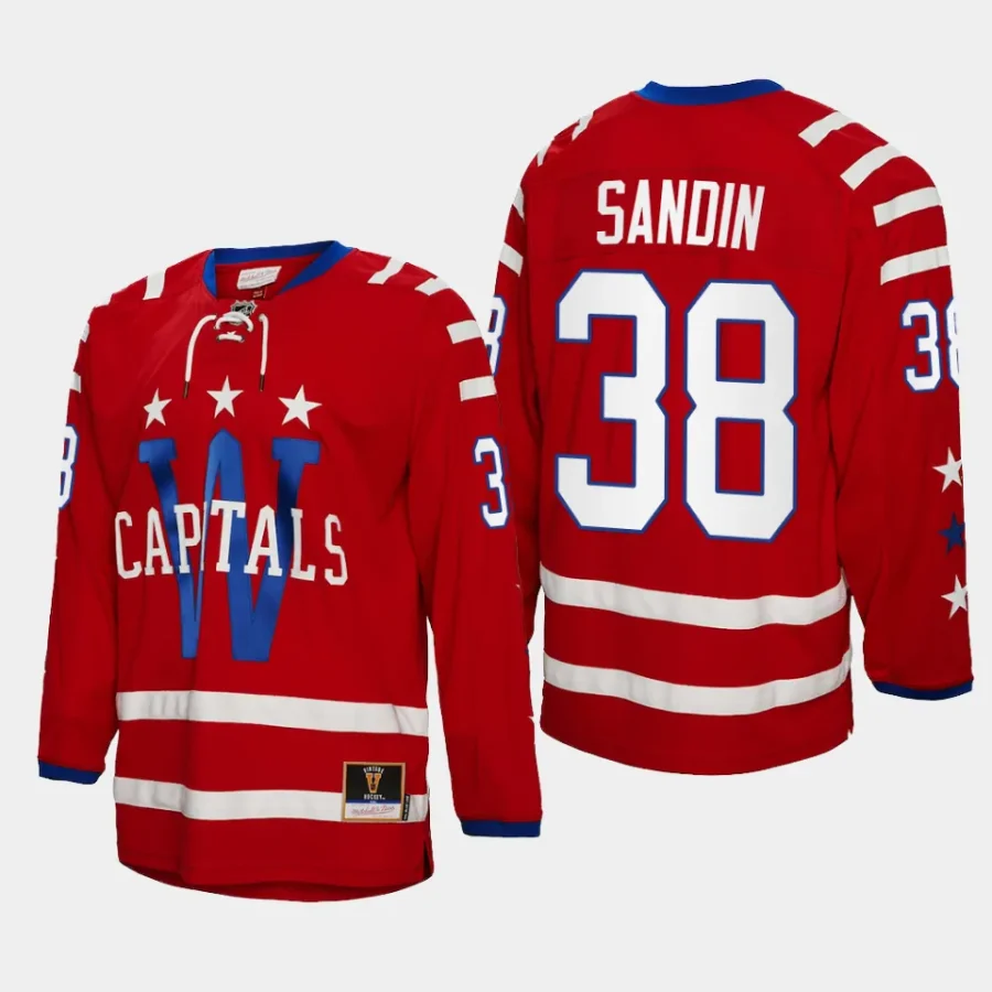 rasmus sandin capitals red 2015 blue line mitchell ness jersey