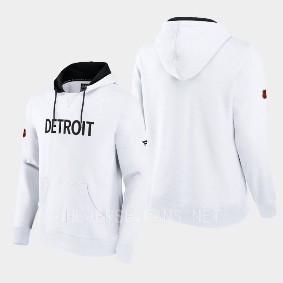 red wings white special edition 2.0 team logo pullover hoodie