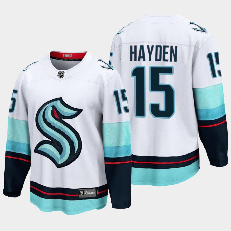 seattle kraken john hayden away breakaway player jersey white