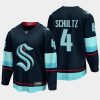 seattle kraken justin schultz home 2022 breakaway player jersey navy