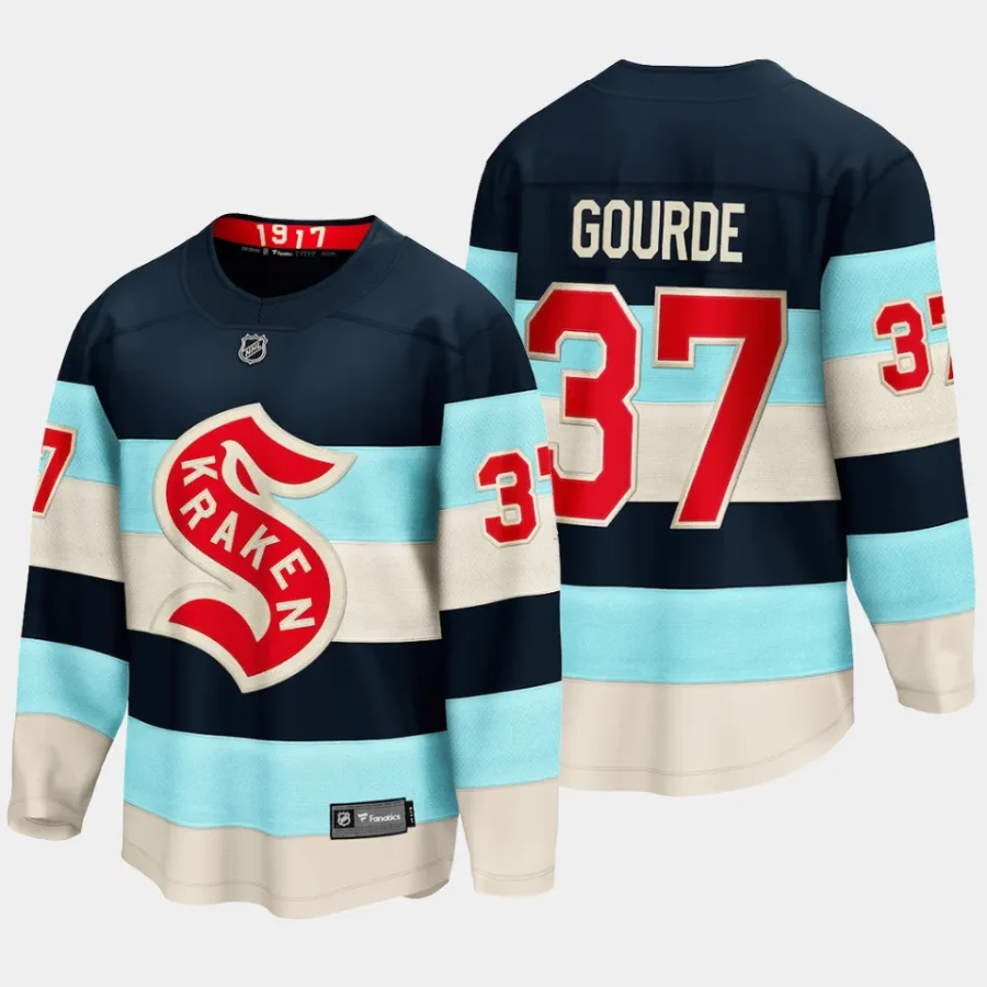 seattle kraken yanni gourde 2024 nhl winter classic breakaway player jersey blue