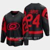 seth jarvis hurricanes black 2023 nhl stadium series breakaway player jersey